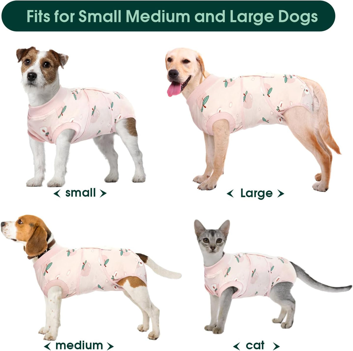 Recovery Suit for Dogs Cats, Soft Dog Surgery Suit Female Male Spay