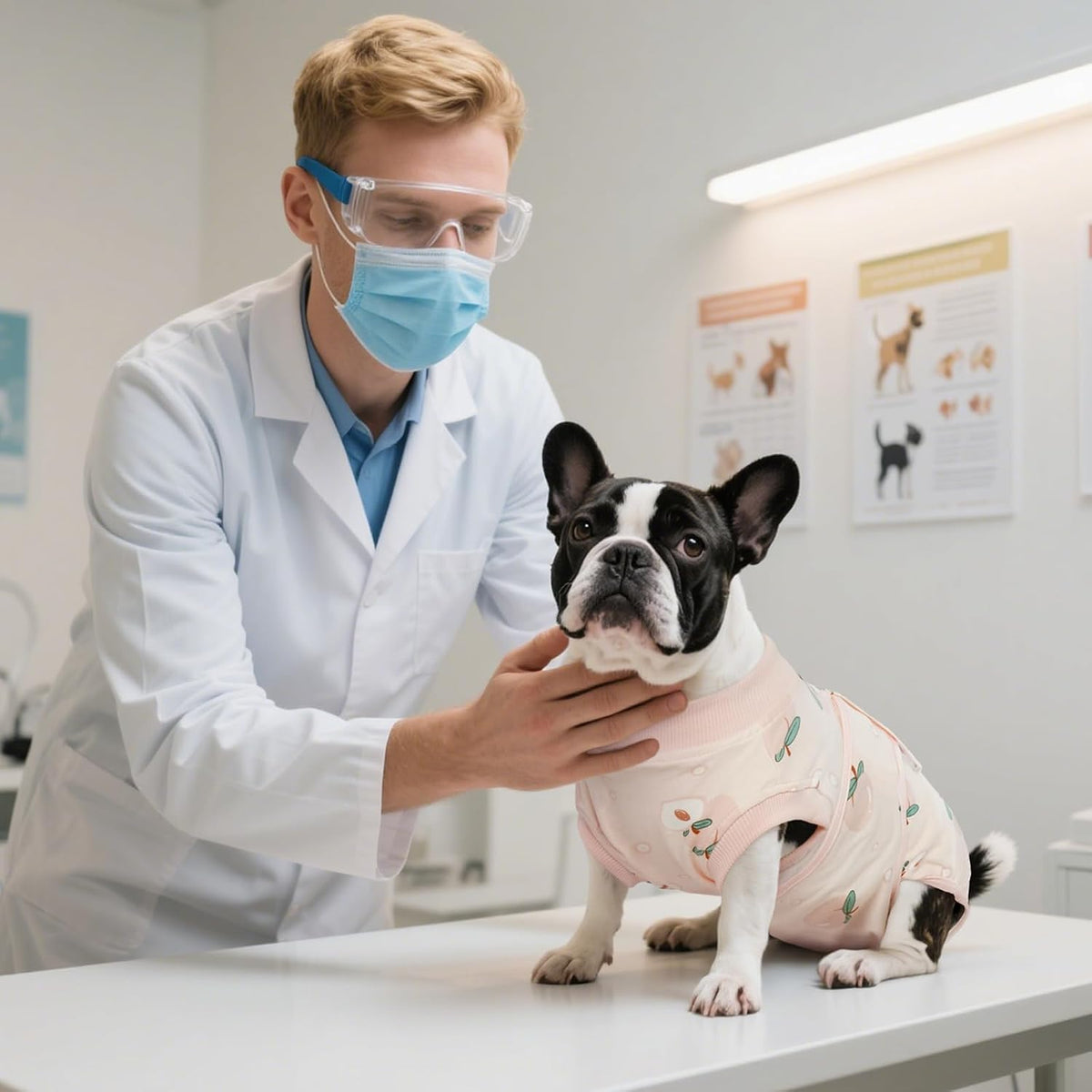 Recovery Suit for Dogs Cats, Soft Dog Surgery Suit Female Male Spay