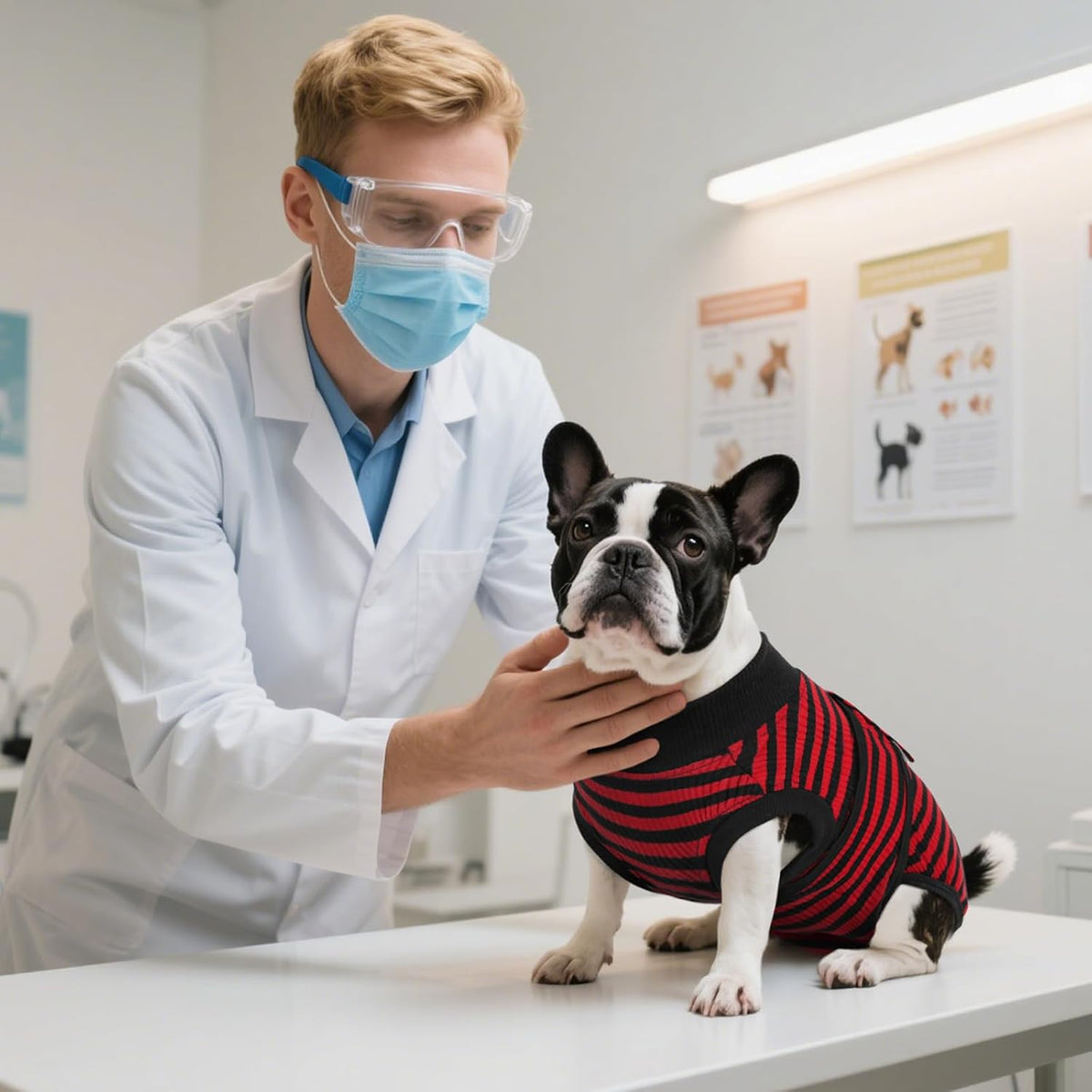 Recovery Suit for Dogs Cats, Soft Dog Surgery Suit Female Male Spay