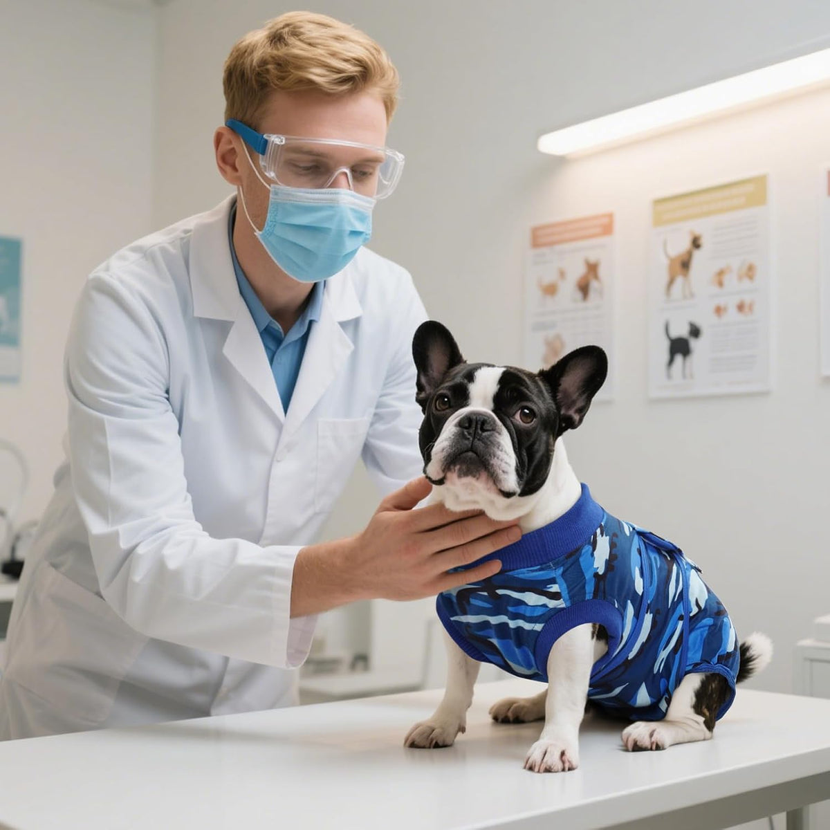 Recovery Suit for Dogs Cats, Soft Dog Surgery Suit Female Male Spay