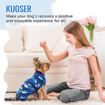 Recovery Suit for Dogs Cats, Soft Dog Surgery Suit Female Male Spay
