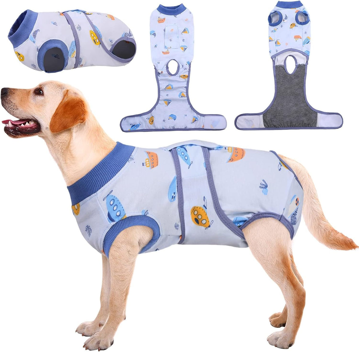 Recovery Suit for Dogs Cats, Soft Dog Surgery Suit Female Male Spay