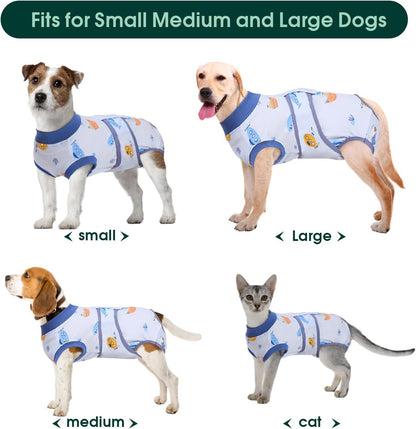 Recovery Suit for Dogs Cats, Soft Dog Surgery Suit Female Male Spay
