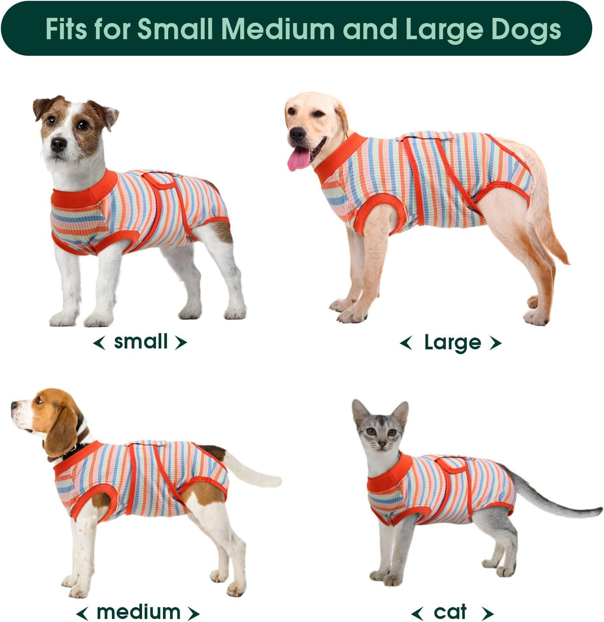 Recovery Suit for Dogs Cats, Soft Dog Surgery Suit Female Male Spay