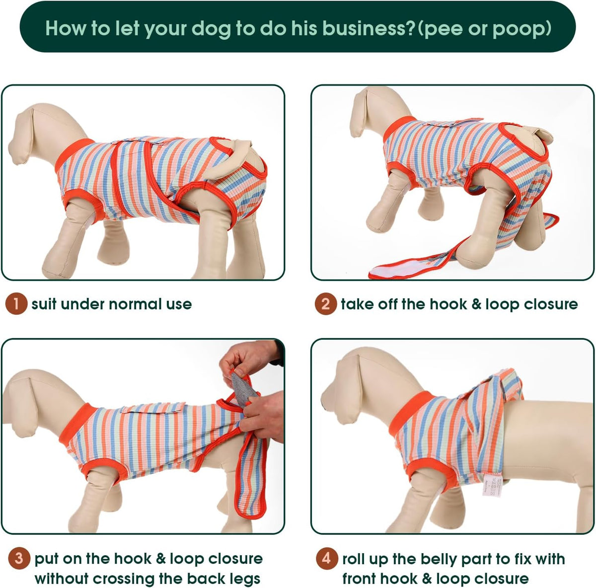 Recovery Suit for Dogs Cats, Soft Dog Surgery Suit Female Male Spay