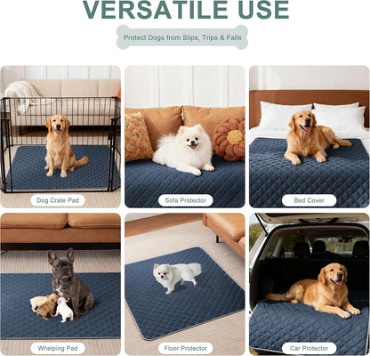 Eterish Reusable Washable Pee Pads for Dogs Large/Extra Large 36'' x 41'' 2 Pack, Absorbent Pet Puppy Dog Training Pads Non-Slip, Waterproof Whelping Potty Pads for Dogs Leak-Proof