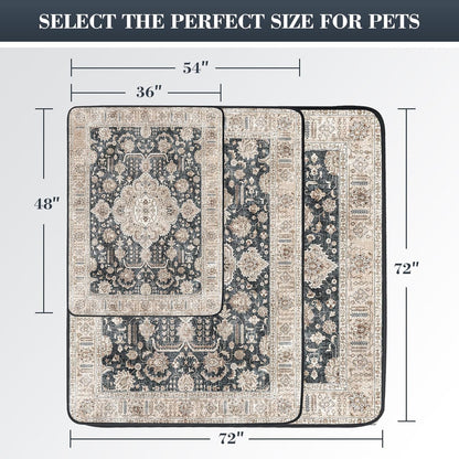 Dogcator Washable Pee Pads for Dogs, 2 Pack Reusable Puppy Training Pads. 36''x48'' Super Absorbent Dog Rugs, Non-Slip and Leakproof Pee Mat for Dogs, Whelping Pads for Crates and Floors