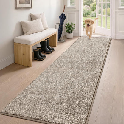 PURRUGS Dirt Trapping Door Mat 20" x 31.5", Non-Slip Machine Washable Entryway Rug, Dog Doormat, Indoor Front Door Mat, Super Absorbent Entry Rug for Muddy Shoes & Paws, Bluish Grey-Black
