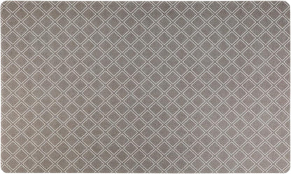 Drymate Pet Bowl Placemat, Dog & Cat Food Feeding Mat - Absorbent Fabric, Waterproof Backing, Slip-Resistant - Machine Washable/Durable (USA Made) (12” x 20”) (Indigo)
