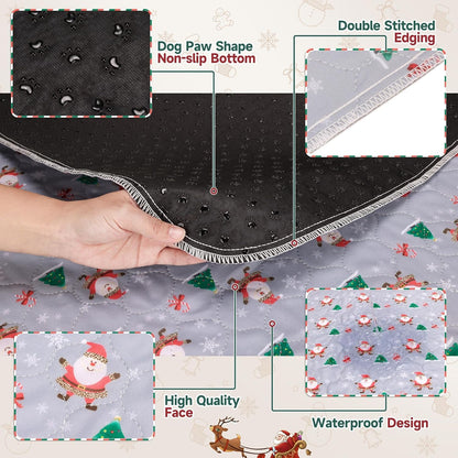 Aitmexcn Washable Puppy Dog Pee Pad, 2PCS 100% Waterproof Whelping Training Mat for Puppy/Senior Dog, Fast Drying Reusable Puppy Pads for Indoor, Outdoor and Car Travel- 24'' x 36''