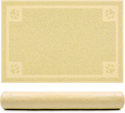 Pet Feeding Mat for Small Dogs and Cats 24" x 16" Flexible and Waterproof Dog Bowl Mat for Food and Water, Easy to Clean Dog Food Mat with Non Slip Backing
