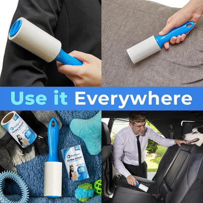 PetLovers Extra Sticky Lint Roller Mega Value Set 600 Sheets for Pet Hair Removal, Dog and Cat Lint Remover 6 Pack