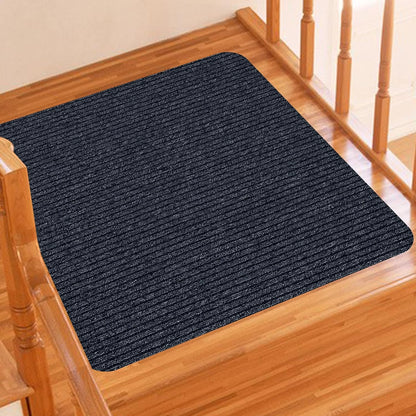 Stair Treads for Wooden Steps Carpet, Non-Slip Stair Runner Indoor Outdoor Stair Tread Mats Covers Pads, 19" x 31"Matching Landing Step Runner for Elders, Kids and Dogs (19" x 31", Black)