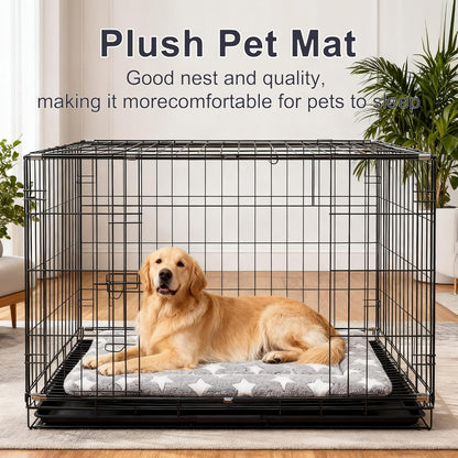 Dog Bed Mat – Soft & Comfortable Dog Kennel Pad for Crate – Durable Crate Bed & Mat for Dogs & Cats – Ideal for Crate, Kennel, and Home Use
