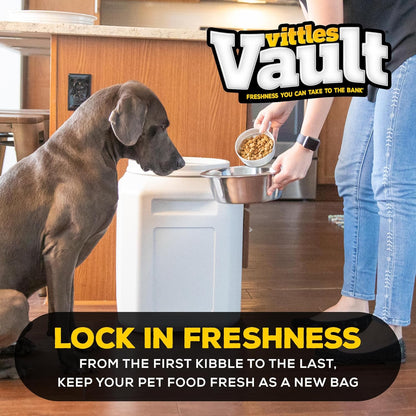 Gamma2 Vittles Vault Pet Food Storage Containers - Sealed Dog and Cat Food Storage Container, Fits up to 25lbs, Made in the USA - [12"L x 13.75"H]