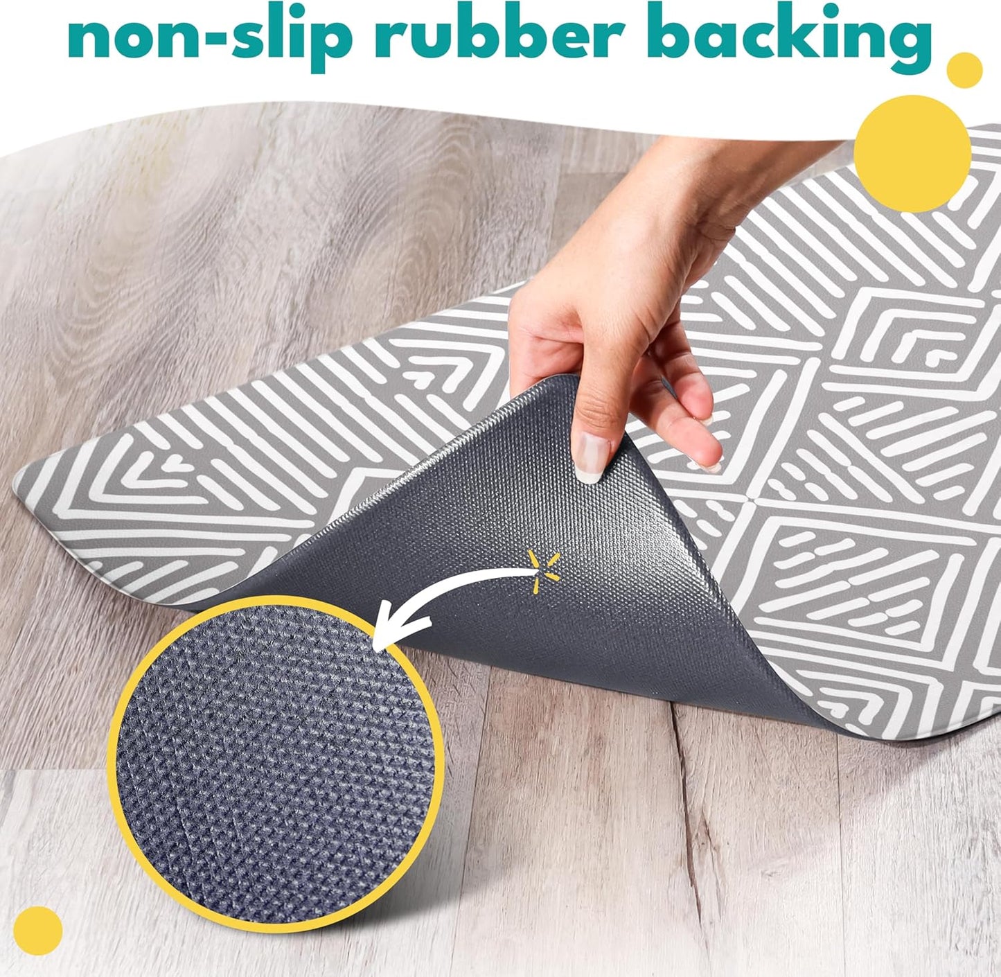 NALALAS Dog Mat for Food and Water, Cat Feeding Mat | Waterproof Dog Bowl Mat | Non-Slip Pet Food Mat for Floors | Pet Mats for Food and Water | Easy to Clean