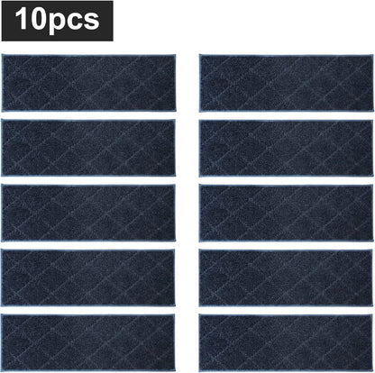 COSY HOMEER Edging Stair Treads Non-Slip Carpet Mat 28inX9in Indoor Stair Runners for Wooden Steps, Edging Stair Rugs for Kids and Dogs, 100% Polyester TPE Backing (7pc, Beige)