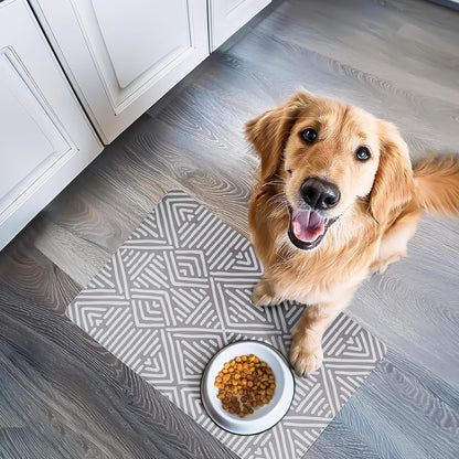 NALALAS Dog Mat for Food and Water, Cat Feeding Mat | Waterproof Dog Bowl Mat | Non-Slip Pet Food Mat for Floors | Pet Mats for Food and Water | Easy to Clean