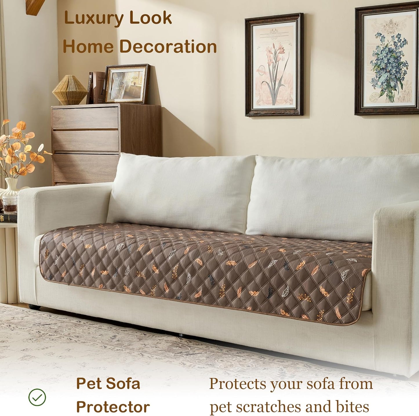 Waterproof Pet Couch Cover Washable, Stylish Reversible Pet Blanket, Soft Sofa Furniture Protector for Dogs Kids Pets.(Gray/Light Gray, 30"x70")