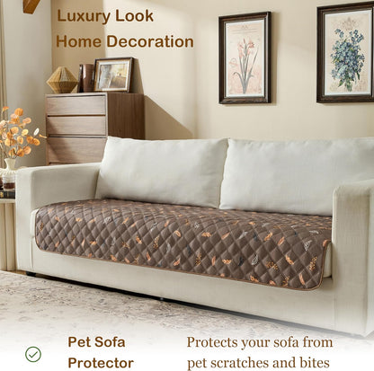 Waterproof Pet Couch Cover Washable, Stylish Reversible Pet Blanket, Soft Sofa Furniture Protector for Dogs Kids Pets.(Gray/Light Gray, 30"x70")