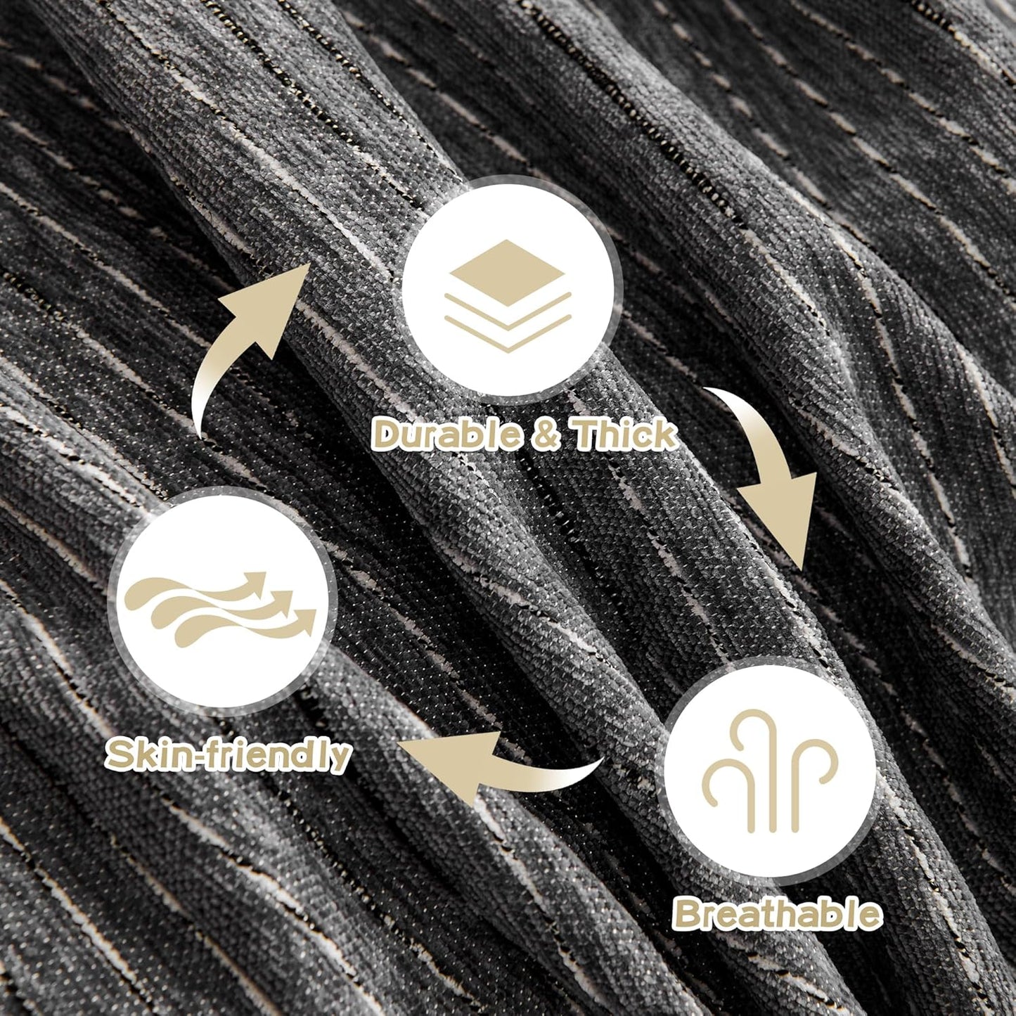 MYSKY HOME Couch Cover for Dogs, Washable Couch Covers, Non Slip Sofa Cover, Couch Cover 2 Cushion Sofa Dogs Furniture Protector with Tassels, Chenille Sofa Slipcover for Pets, 71"x118", Dark Grey