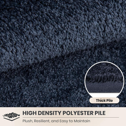 PURRUGS Dirt Trapping Door Mat 20" x 31.5", Non-Slip Machine Washable Entryway Rug, Dog Doormat, Indoor Front Door Mat, Super Absorbent Entry Rug for Muddy Shoes & Paws, Bluish Grey-Black