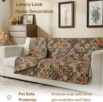 Waterproof Pet Couch Cover Washable, Stylish Reversible Pet Blanket, Soft Sofa Furniture Protector for Dogs Kids Pets.(Gray/Light Gray, 30"x70")