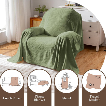 Waterproof Couch Cover, Reversible, Pet-Friendly, Washable and Anti-Slip Couch Covers for Sofa Protection with 3 Cushions, Sofa Slipcovers for Dogs and Cats (71×118in/Brown)
