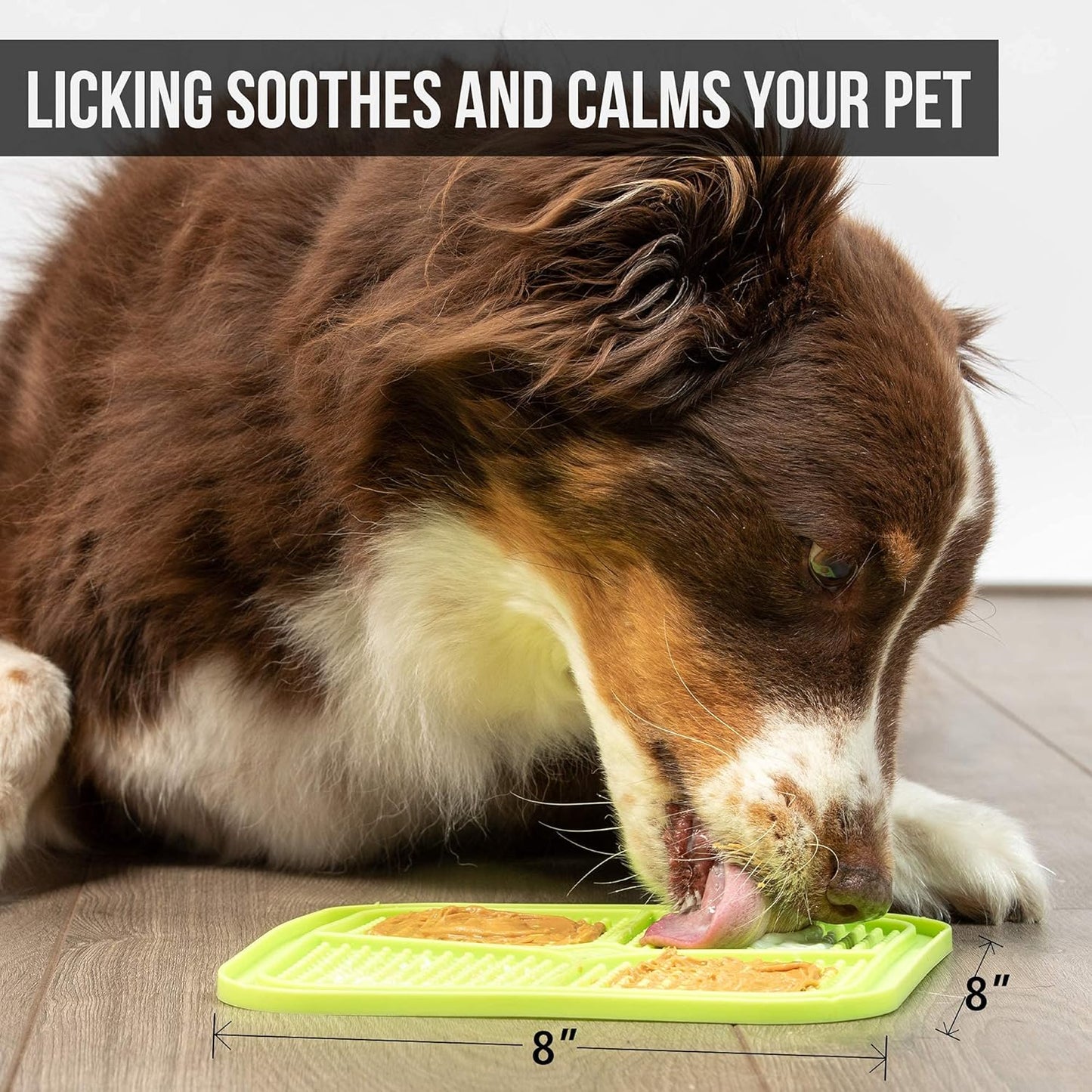 Hyper Pet IQ Treat Lick Mat for Dogs & Cats | Dog & Cat Slow Feeder & Enrichment Toy | Made in USA