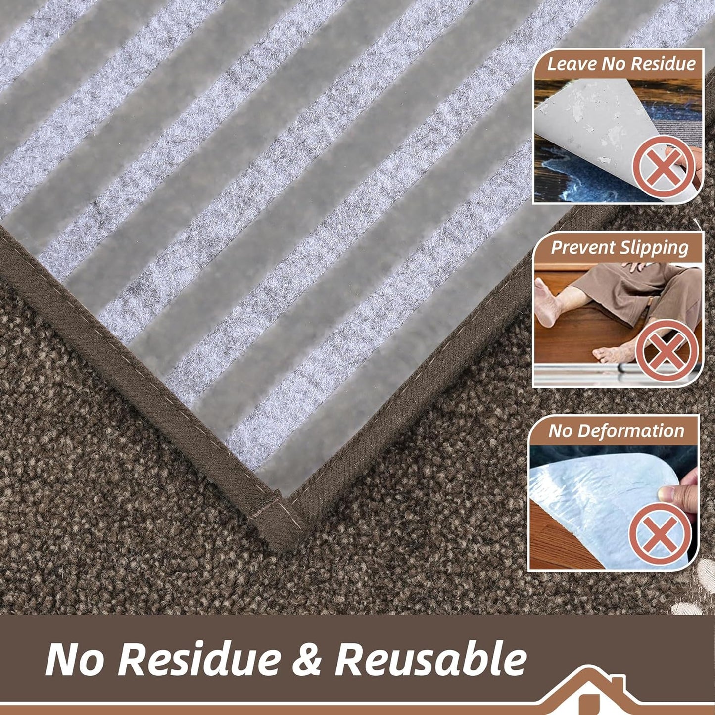 BEQHAUSE Stair Treads for Wooden Steps 28inX9in, Non Slip Carpet Stair Treads Indoor Stair Runners Machine Washable, Soft Stair Rugs Mat Surface Polyester TPE Backing, 4pcs, Charcoal