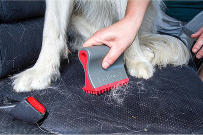 Kurgo Shed Sweeper - Dog Hair Remover for Car, Carpet, & Upholstery - Lightweight Silicone Brush - Reusable Pet Hair Removal Tool - Easy to Clean - Grooming Accessory for Home or Auto