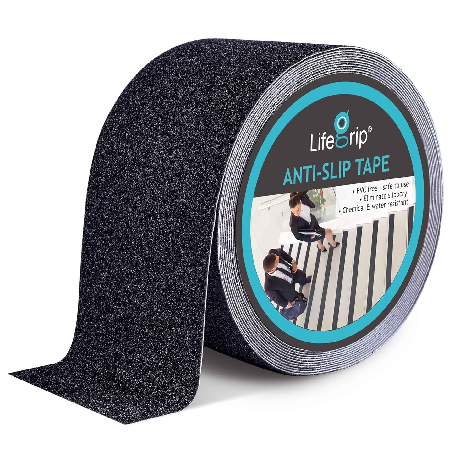 LifeGrip Anti Slip Transparent Anti Slip Tape, 4 inch by 30 feet, Non-Slip Traction Grip Tape to Tubs, Boats, Stairs, Clear, Soft, Comfortable for Bare feet (4" X 30')