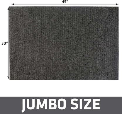 Drymate Dog Crate Mat Liner, Absorbs Urine, Waterproof, Non-Slip, Washable Puppy Pee Pad for Kennel Training - Use Under Pet Cage to Protect Floors, Thin Cut to Fit Design (USA Made) (LGrey)(29"x48")