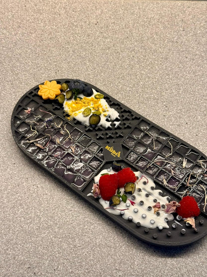 Ovalicious Slow Feeder Lick Mat for Dogs – Interactive & Dishwasher Safe