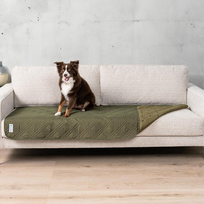 PetAmi Waterproof Couch Cover for Dogs, Reversible Furniture Cover Sofa Protector for Pet Cat Bed, Washable Blanket Dog Cover for Couch Seat, 52x82 Gray