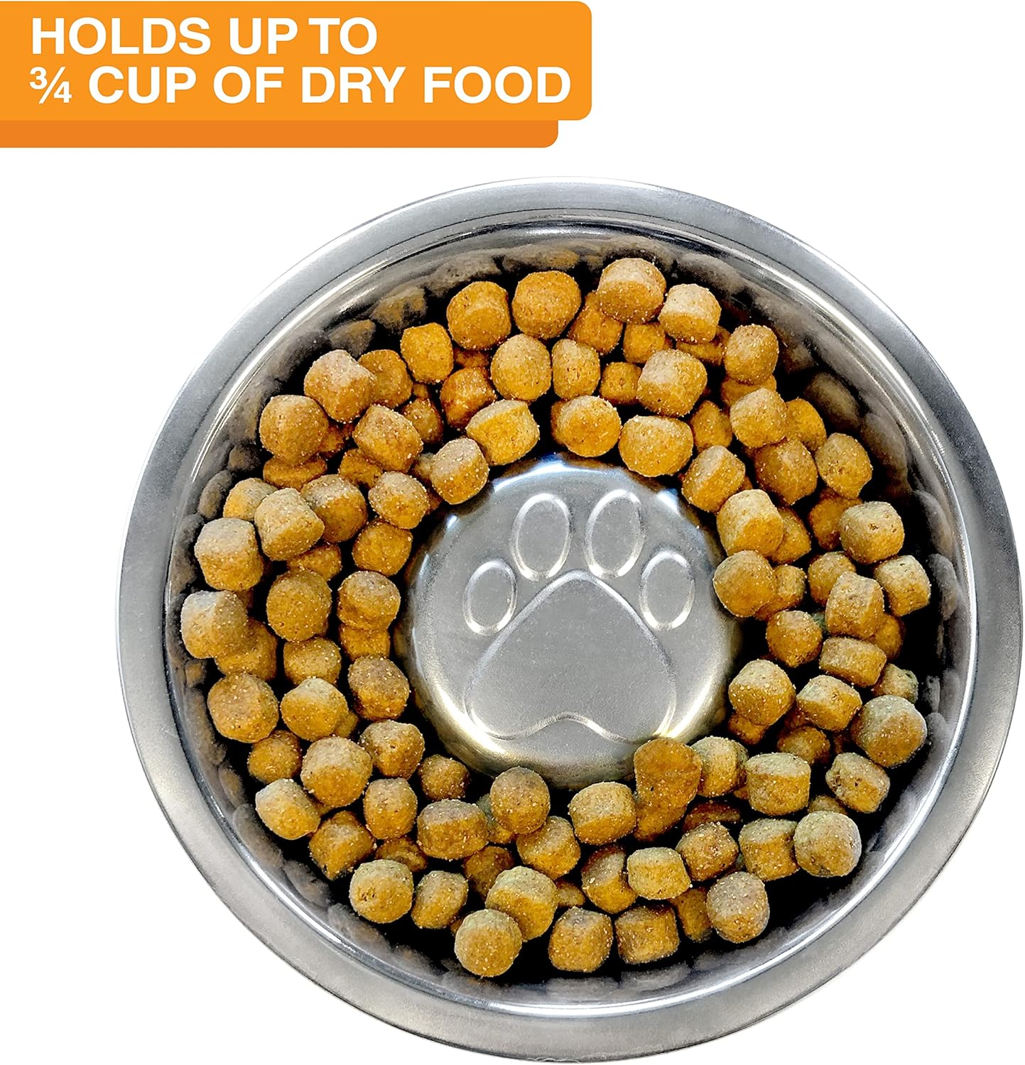 Neater Feeder Express Mess Proof Dog Bowls Elevated for Small Breeds under 15 Lb, Made in USA, No Spill Raised Dog Food Bowl Stand, Stainless Steel Food and Water Bowl Set, Feeding Station, Cappuccino