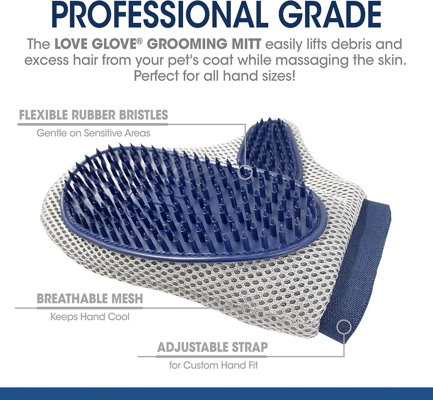 Magic Coat Professional Series Love Glove Dog Grooming Mitt