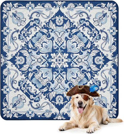 FXW Washable Pee Pads for Dogs, Puppy Pads with Super Absorbent, Specifically Designed for FXW Rollick/Homeplus 24inch 6 Panels Dog Playpen, 39" x 63" Rectangle, Khaki, 1 Pack