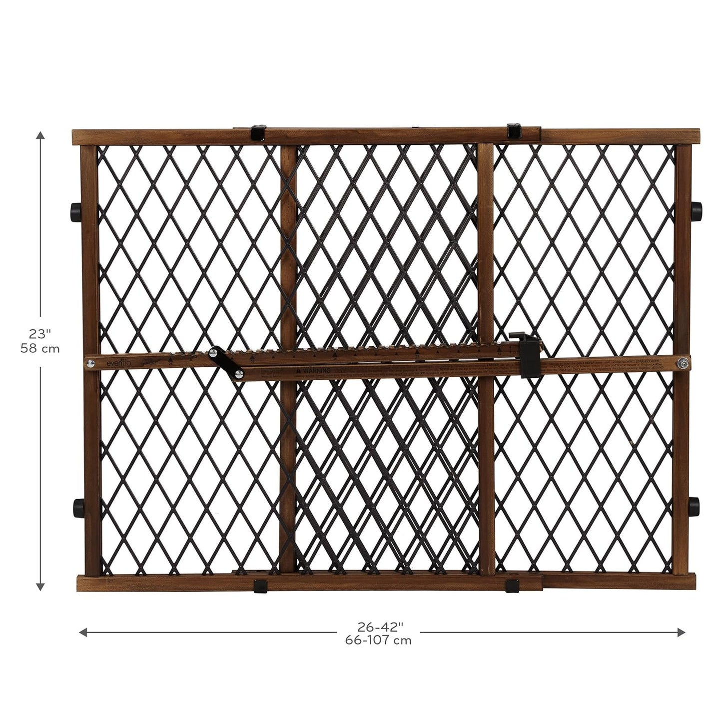 Position & Lock Adjustable Wood Baby Gate (Farmhouse Collection)