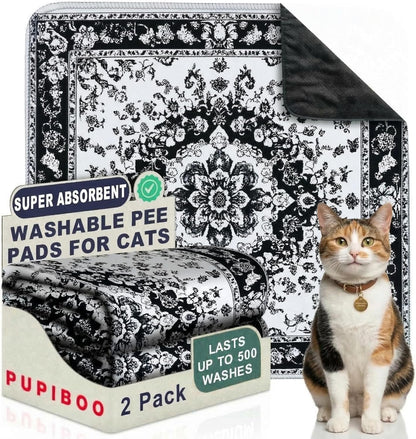 PUPIBOO Washable Pee Pads for Dogs and Cats - Super Absorbent Reusable Puppy Training Pads - 100% Waterproof, Leak-Proof & Non-Slip Whelping Pads for Pet Housebreaking