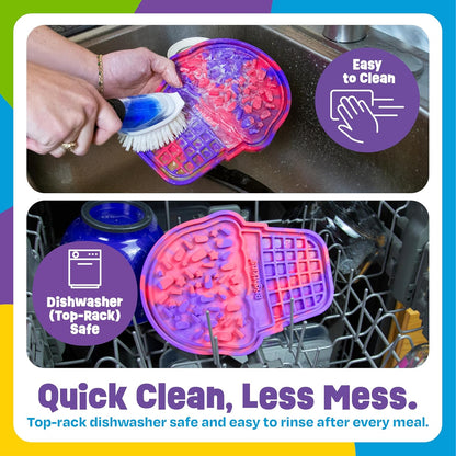 Brightkins Tie Dye Pup Cone Lick Mat - Mental Stimulation for Dogs, Sniff Mat for Dogs and Cats, Enrichment Dog Food Mat, Puppy Training Tools, Cat Feeder Toy, Dog Toys Boredom, Slow Pet Feeder