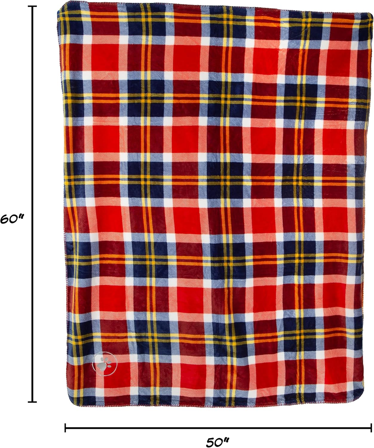Waterproof Pet Blanket - 50x60-Inch Reversible Sherpa Fleece Throw Protects Couches, Cars, and Beds from Spills, Stains, and Fur by PETMAKER (Gray)