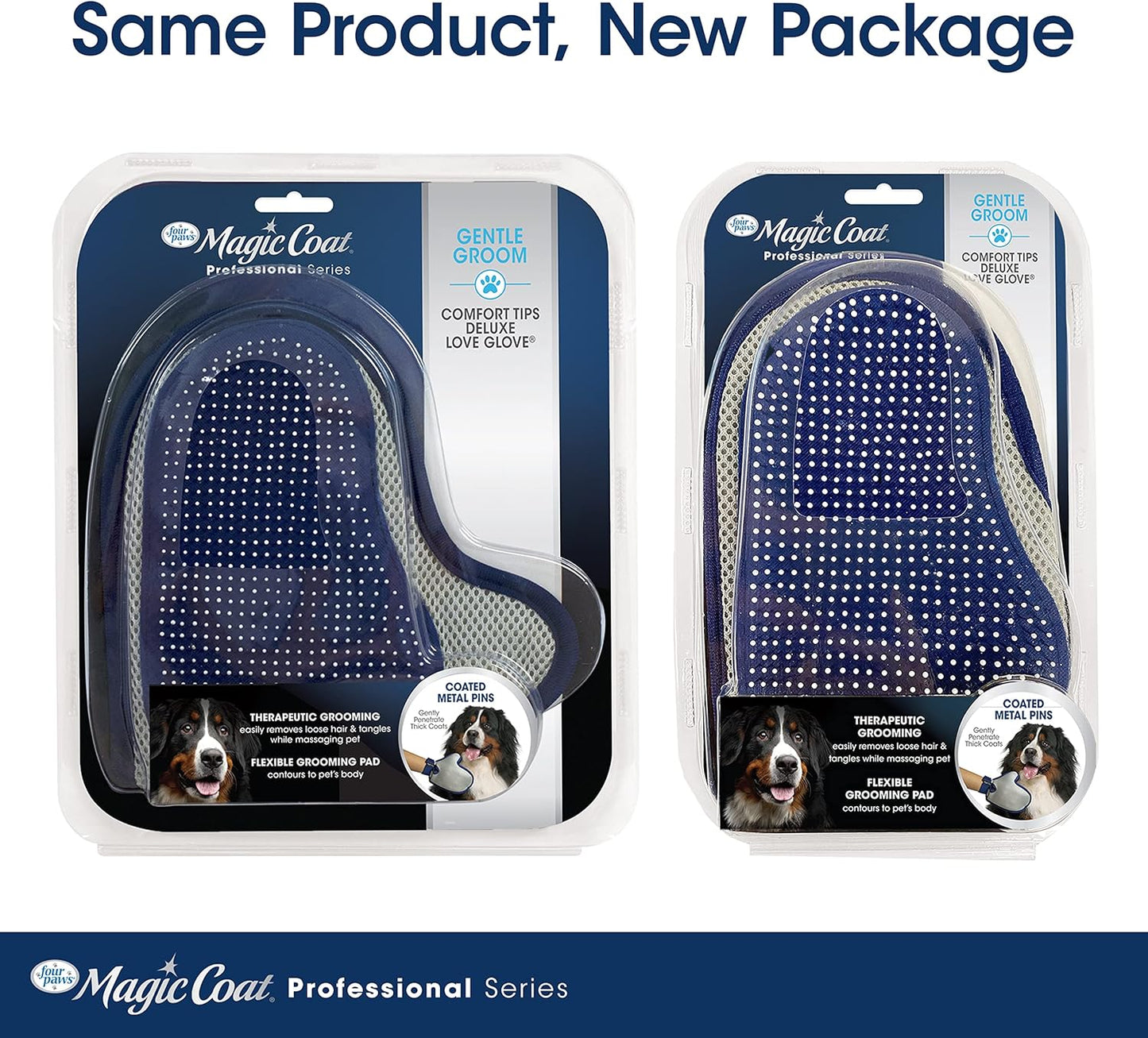 Four Paws Magic Coat Professional Series Comfort Tips Deluxe Dog Grooming Glove