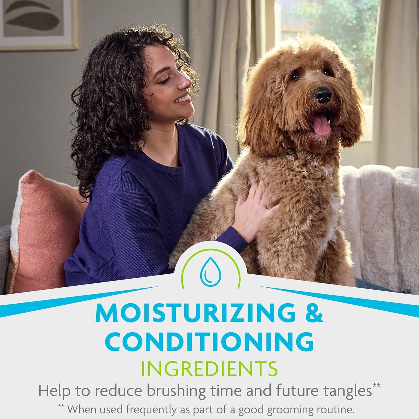 FURminator deTangling Leave-in Conditioner Spray, 8.5 Ounces, Lightly Scented, Gentle Ingredients Keep Coat and Skin Moisturized