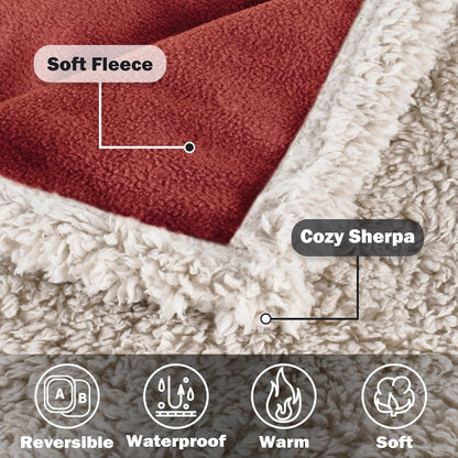 Kritter Planet Waterproof Dog Blanket, Reversible Water Proof Pet Blanket for Couch, Bed & Sofa, Washable Couch Covers for Large Dogs - Protects Furniture from Fur, Dirt, and Accidents