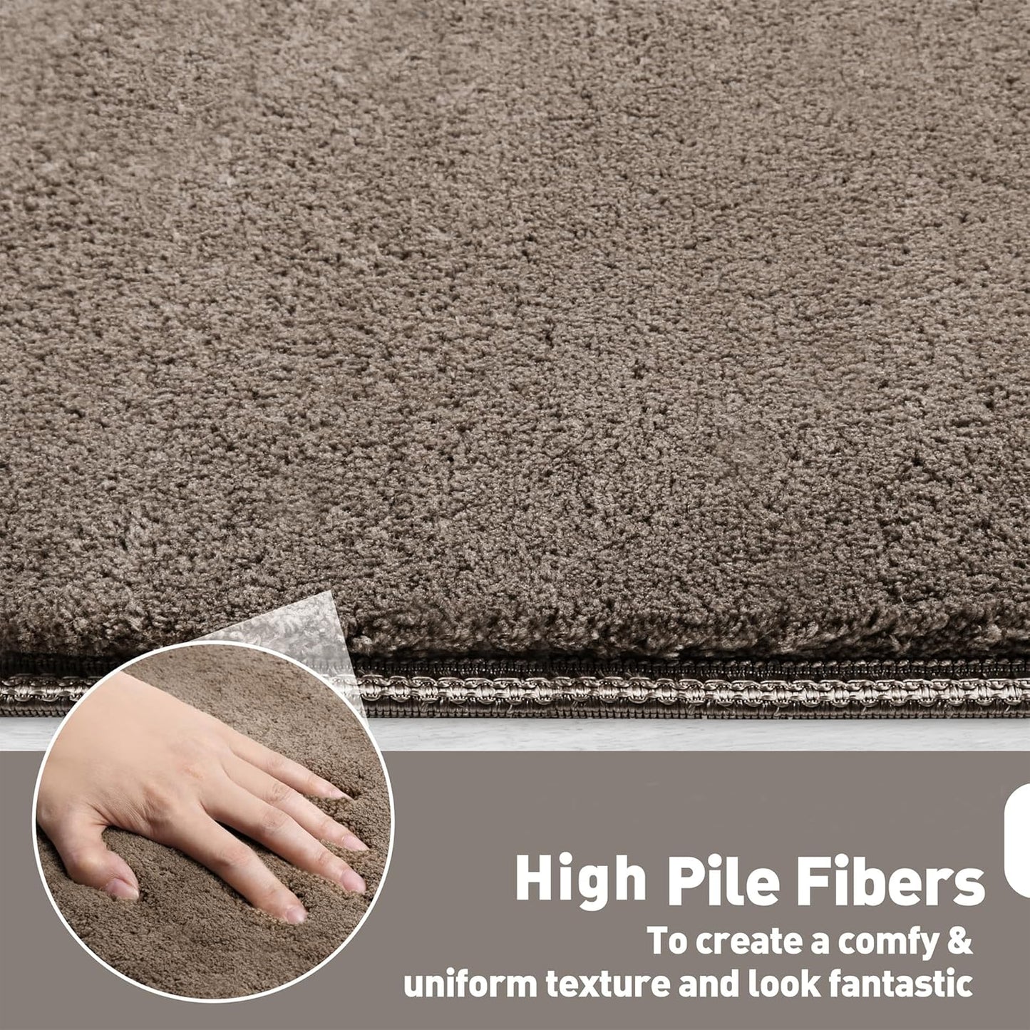 PURE ERA Carpet Stair Treads Ultra Plush 9.5" X 30"Soft Bullnose Indoor Stair Protectors Pet-Friendly Non-Slip Skid Resistant Tape Free Washable Reusable(14 Pieces, Cream Gray)