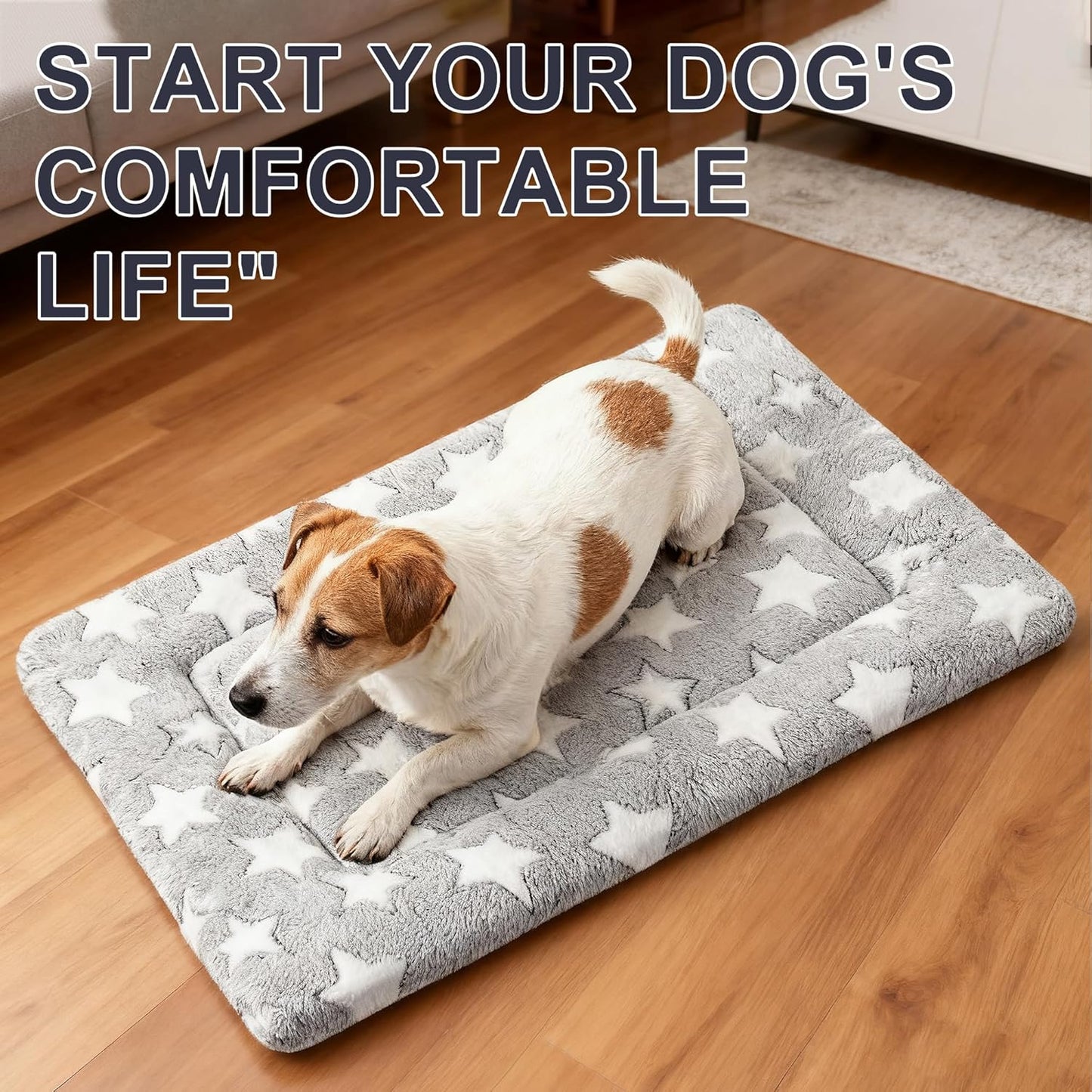 Dog Bed Mat – Soft & Comfortable Dog Kennel Pad for Crate – Durable Crate Bed & Mat for Dogs & Cats – Ideal for Crate, Kennel, and Home Use