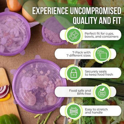 Reusable Silicone Can Lids – 2.6 Inch Can Covers for Dog & Cat Food – Universal Fit - Airtight Stretch Lids for Pet Food Cans, BPA-Free, Dishwasher Safe – 10 Pack