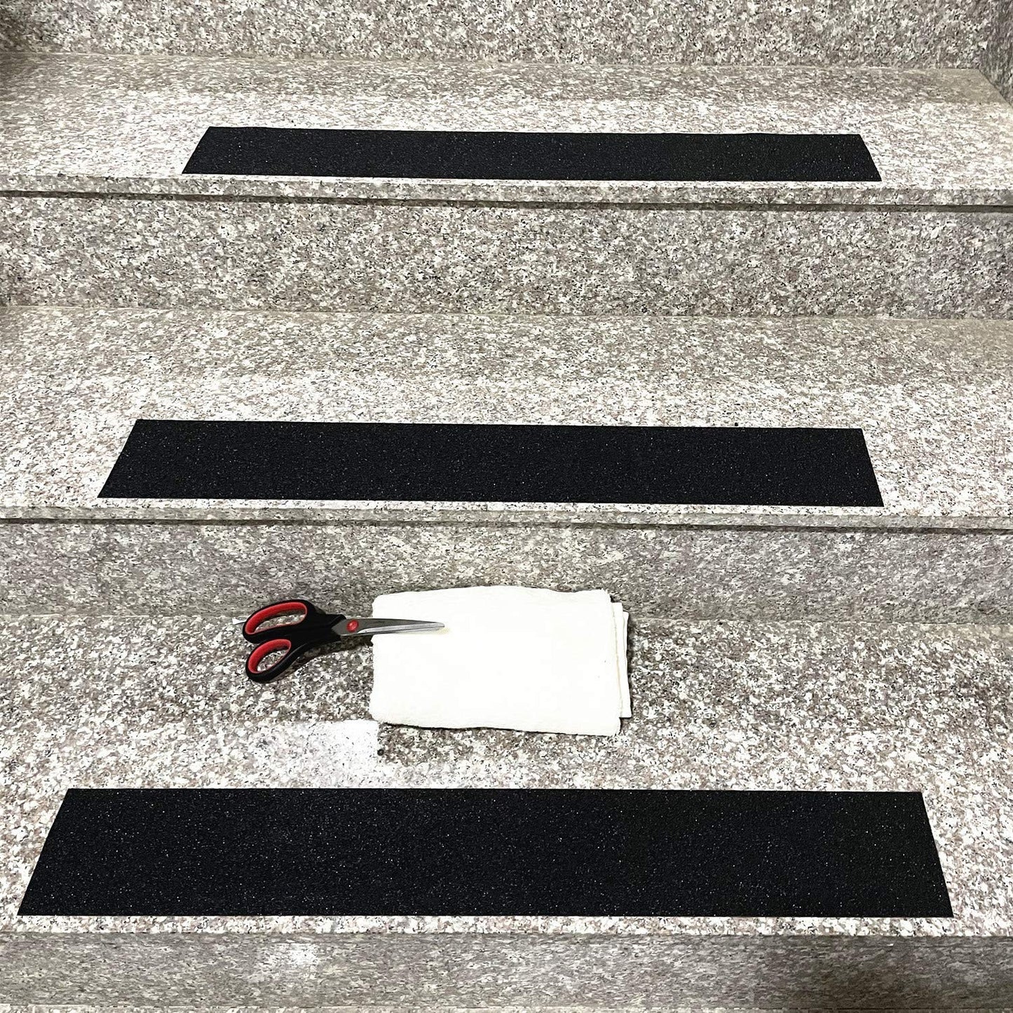 COSIMIXO 8" x 35Ft Heavy Duty Anti Slip Tape,Best 80grit Friction,Grip,Abrasive for Stairs Outdoor/Indoor,Skateboard Grip Tape Safety Non Skid Tread Staircases Anti-Slip Traction Tape Black