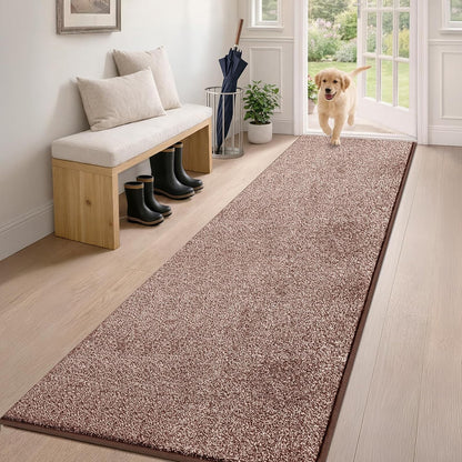 PURRUGS Dirt Trapping Door Mat 20" x 31.5", Non-Slip Machine Washable Entryway Rug, Dog Doormat, Indoor Front Door Mat, Super Absorbent Entry Rug for Muddy Shoes & Paws, Bluish Grey-Black